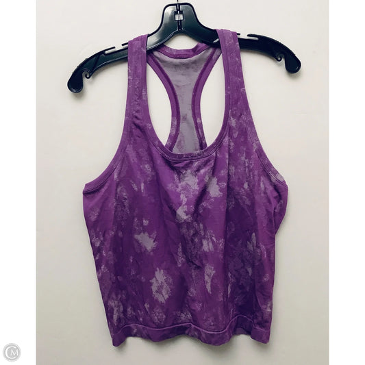 Athletic Tank Top By Lululemon In Purple, Size: M