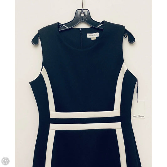 Dress Work By Calvin Klein In Black, Size: 12