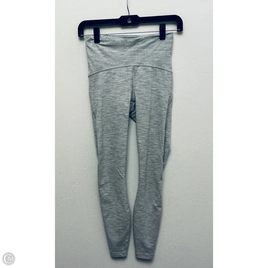 Athletic Leggings By Lululemon In Grey, Size: Xs
