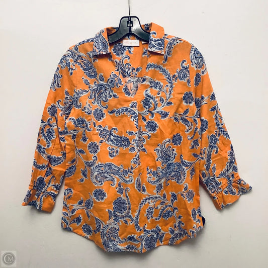Top Long Sleeve By Clothes Mentor In Orange, Size: Xs