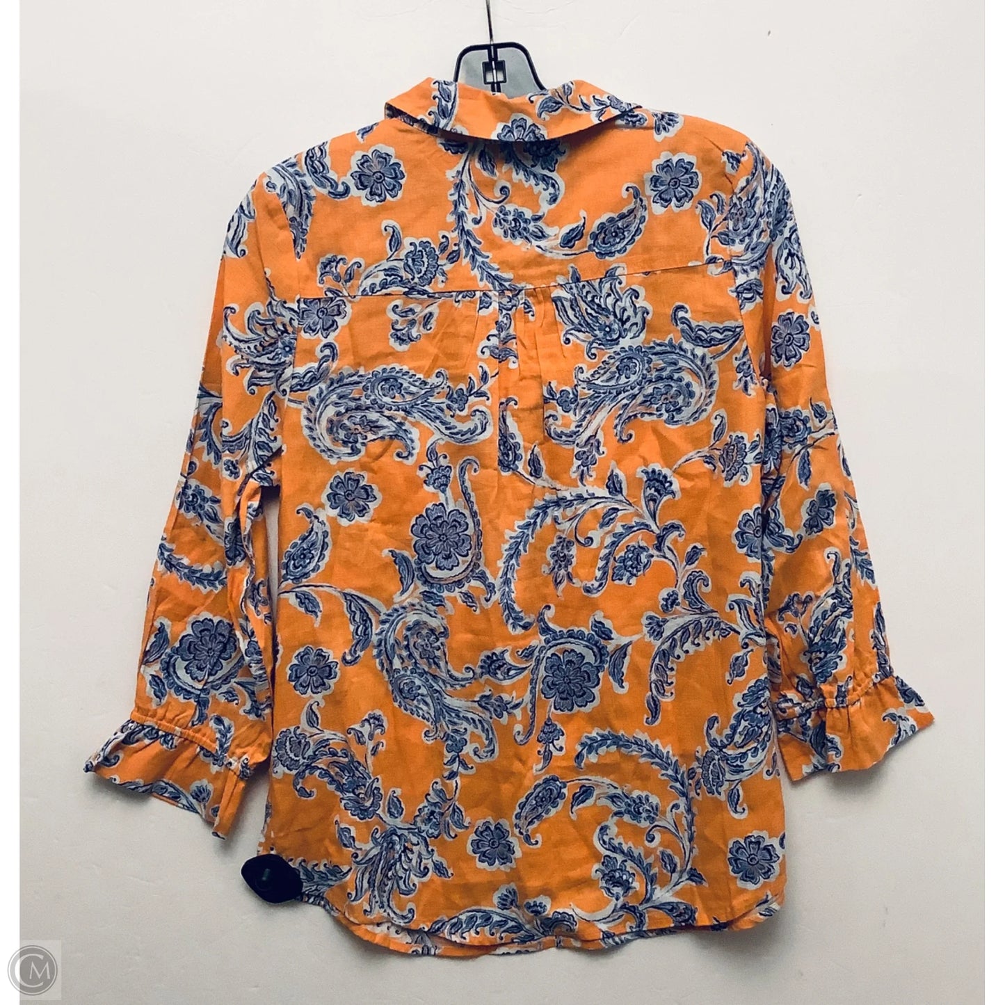 Top Long Sleeve By Clothes Mentor In Orange, Size: Xs