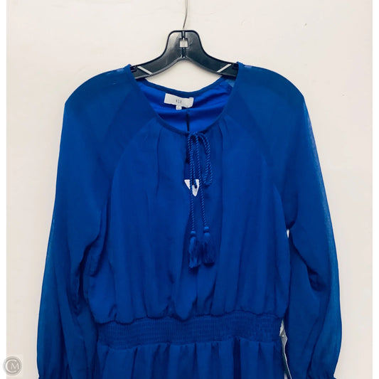 Dress Casual Short By Clothes Mentor In Blue, Size: L