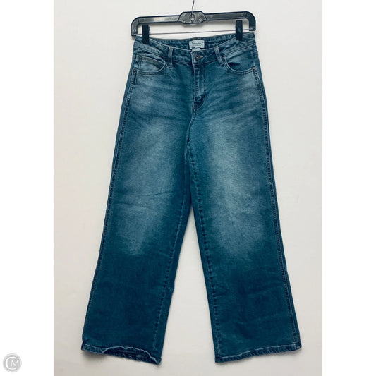 Jeans Wide Leg By Celebrity Pink In Blue Denim, Size: 8