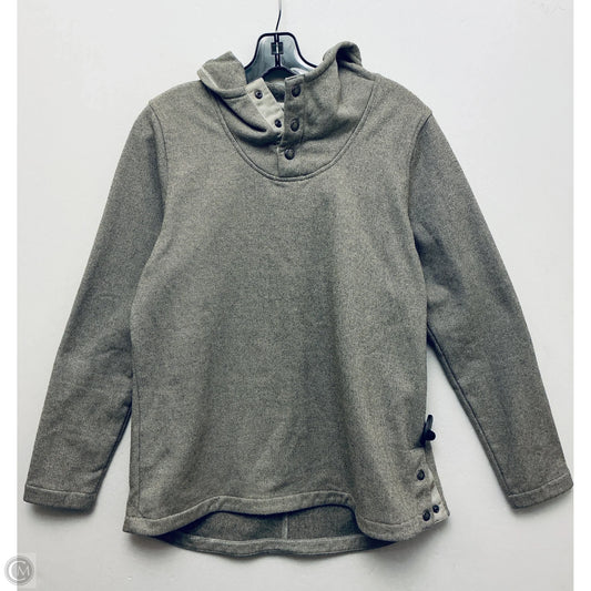 Athletic Sweatshirt Hoodie By The North Face In Grey, Size: L