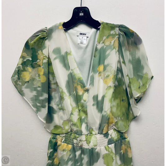 Dress Casual Maxi By Dkny In Green, Size: M