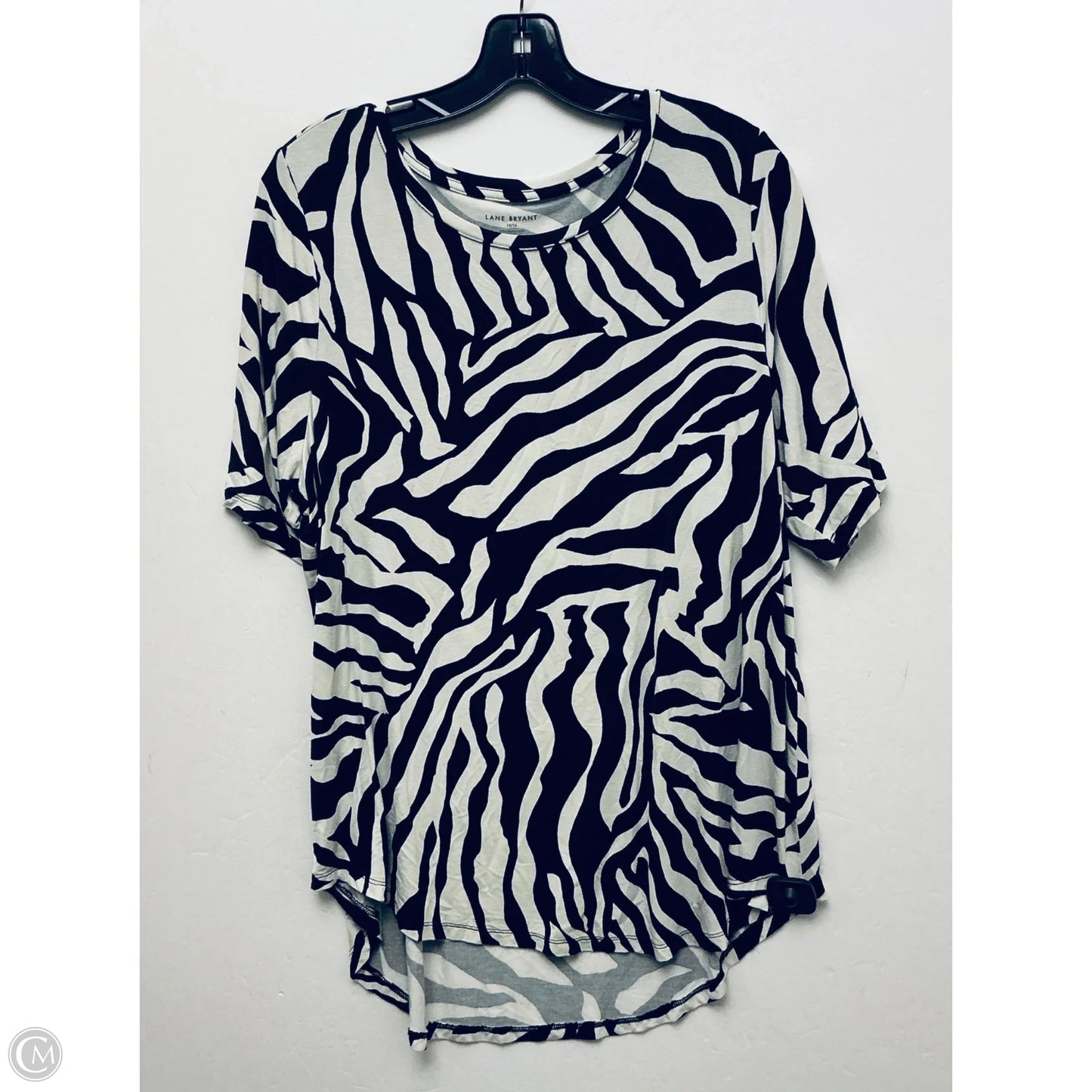 Top Short Sleeve Basic By Lane Bryant In Animal Print, Size: Xl