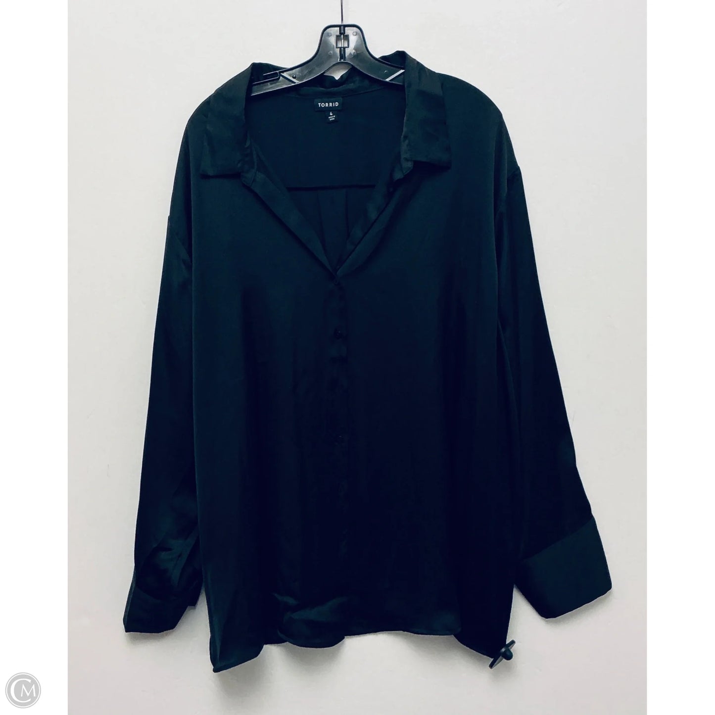 Top Long Sleeve By Torrid In Black, Size: 4x