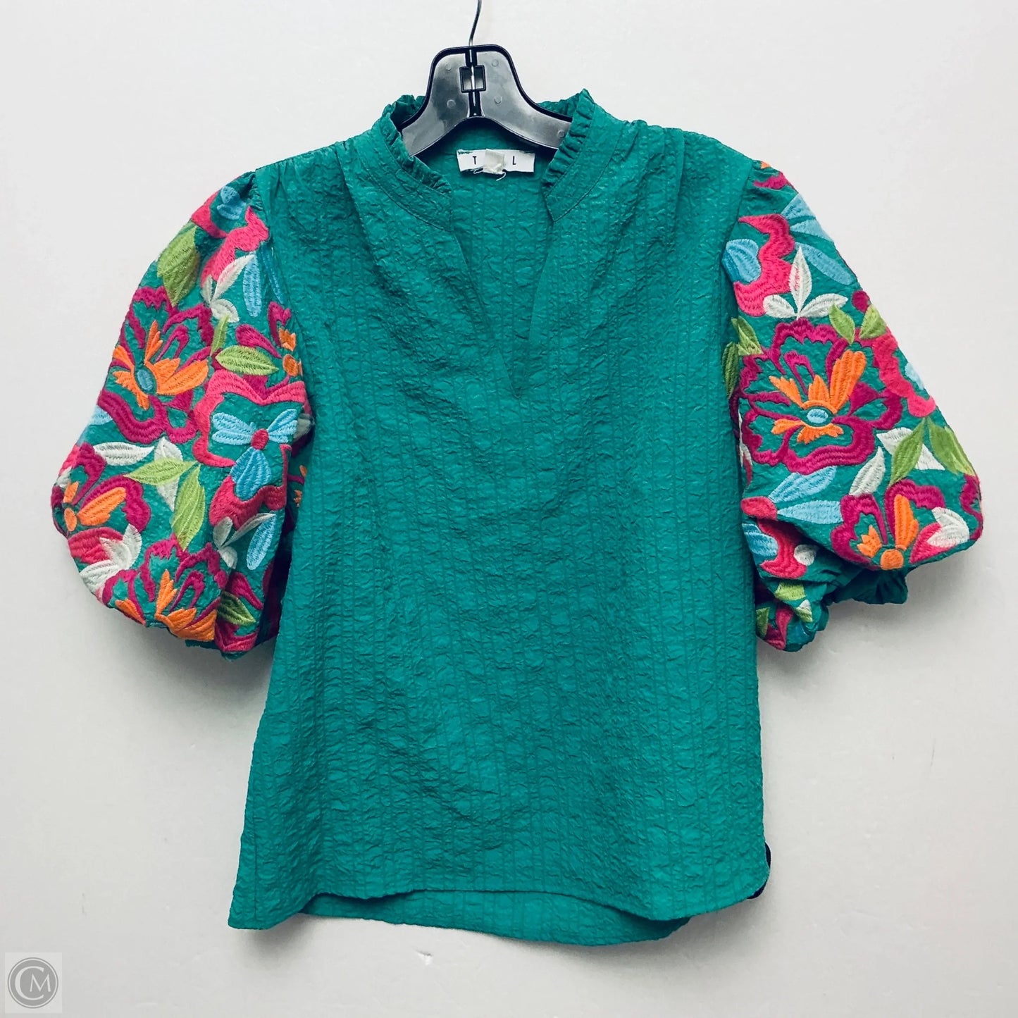 Top Short Sleeve By Thml In Green, Size: Xs