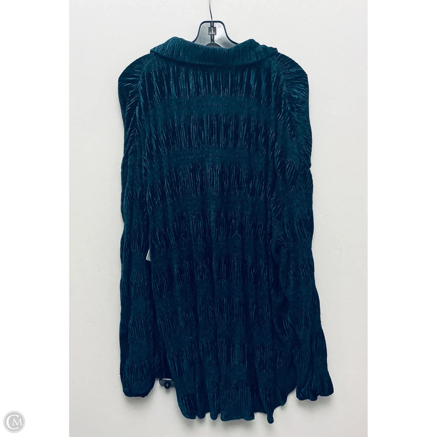 Top Long Sleeve By Bibi In Green, Size: 1x