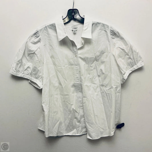 Top Short Sleeve By J. Crew In White, Size: Xxl
