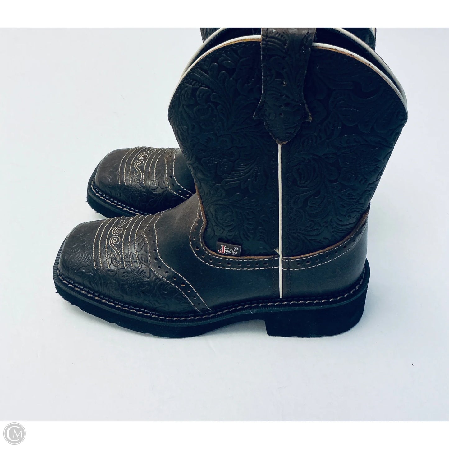 Boots Western By Justin In Brown, Size: 6