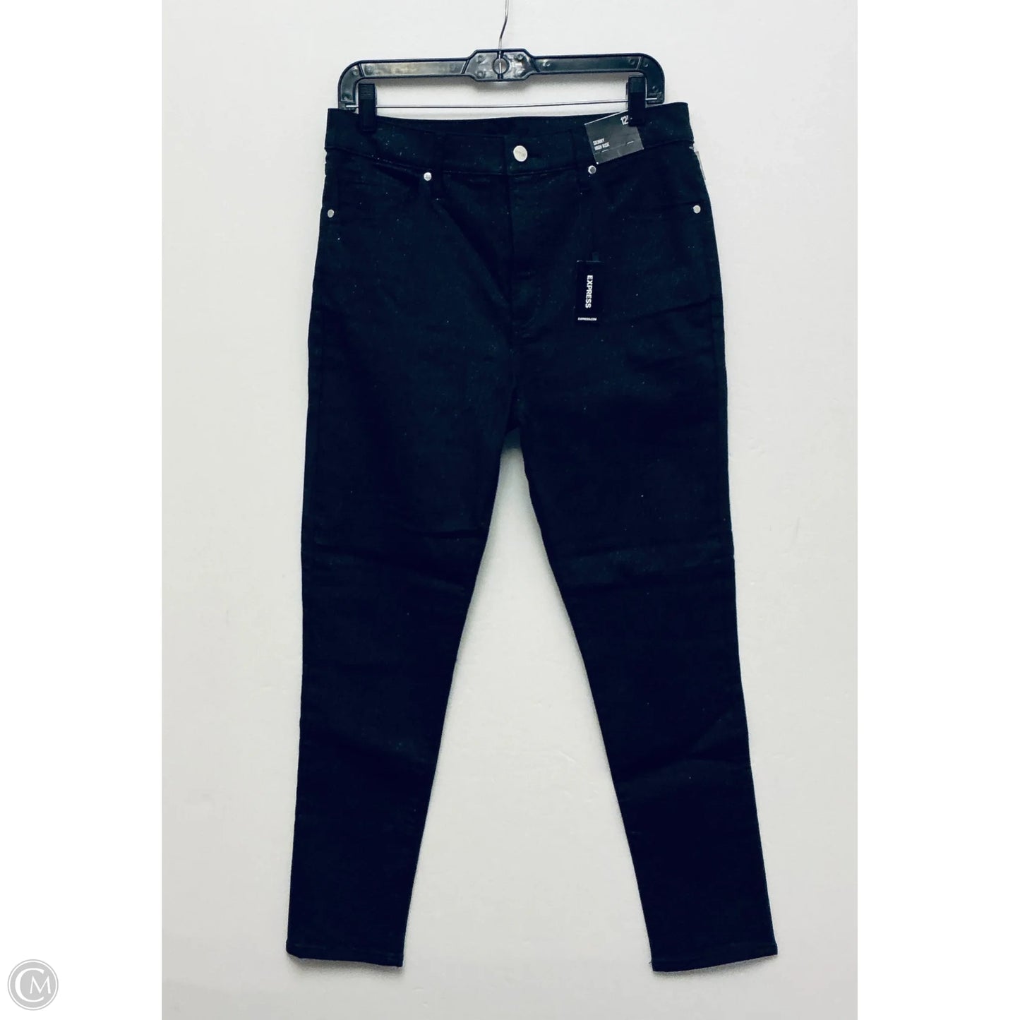 Jeans Skinny By Express In Black, Size: 12