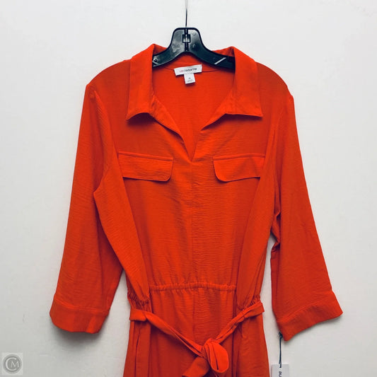 Dress Casual Maxi By Liz Claiborne In Orange, Size: 16