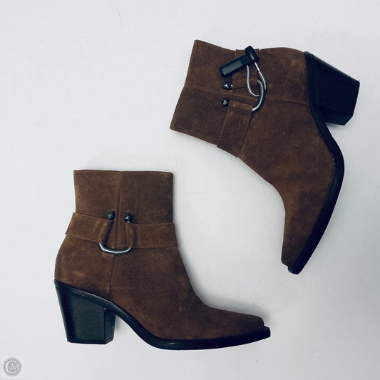 Boots Ankle Heels By Antonio Melani In Brown, Size: 6