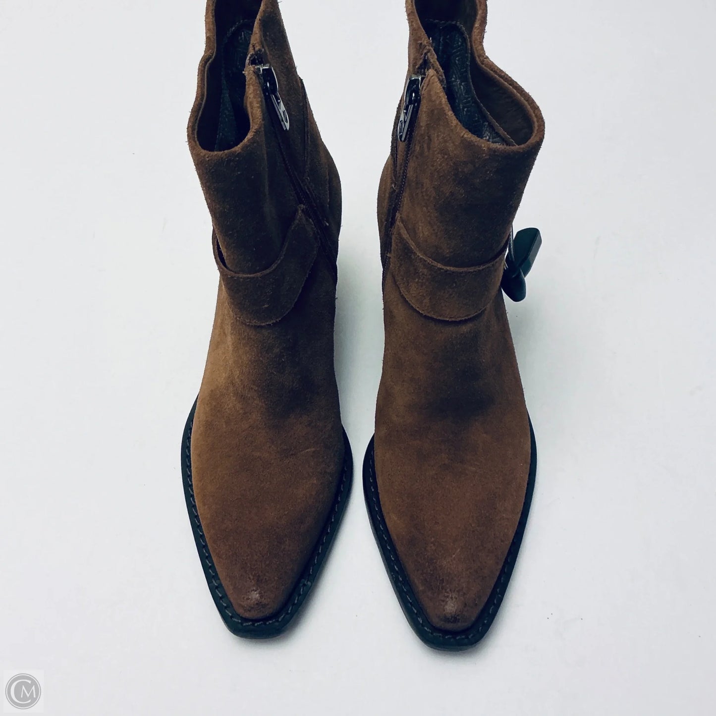 Boots Ankle Heels By Antonio Melani In Brown, Size: 6