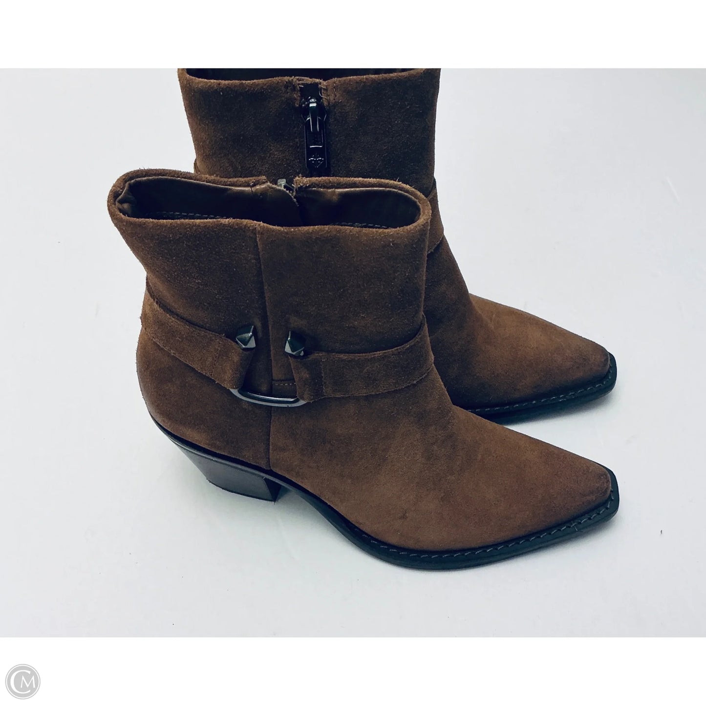 Boots Ankle Heels By Antonio Melani In Brown, Size: 6