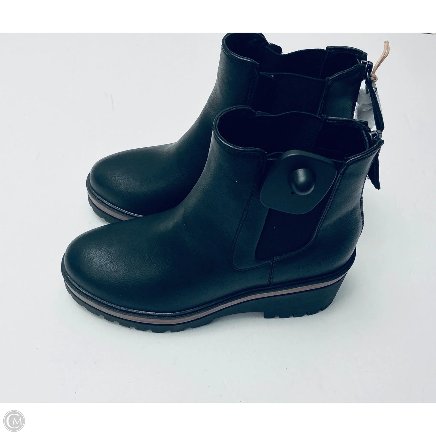 Boots Ankle Heels By Mia In Black, Size: 6