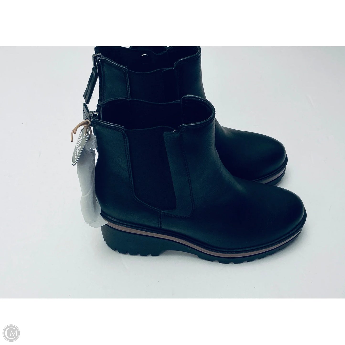 Boots Ankle Heels By Mia In Black, Size: 6
