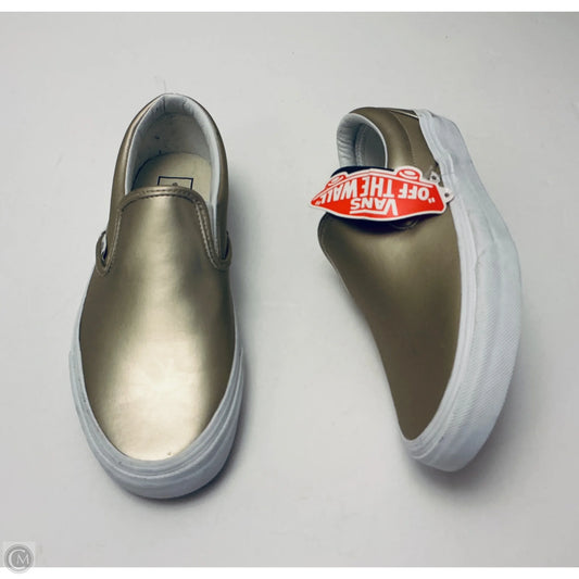 Shoes Sneakers By Vans In Gold, Size: 8
