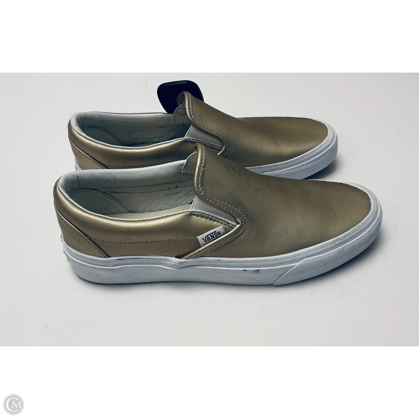Shoes Sneakers By Vans In Gold, Size: 8