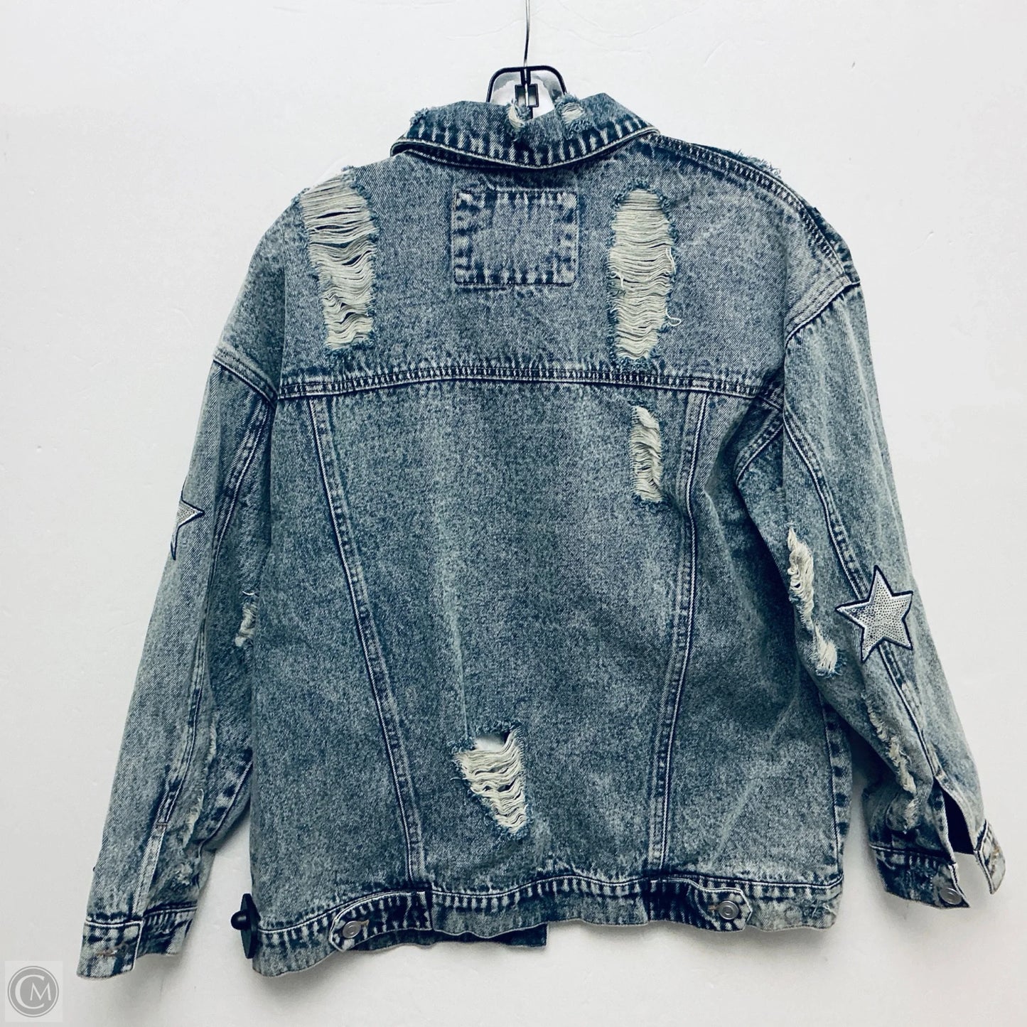 Jacket Denim By Peach Love Cream California In Blue Denim, Size: S