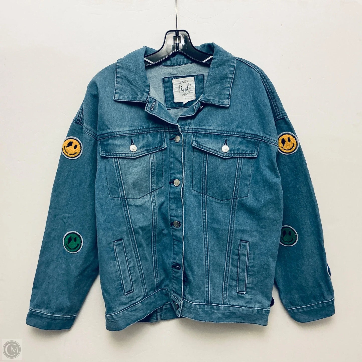 Jacket Denim By Fantastic Fawn In Blue Denim, Size: S