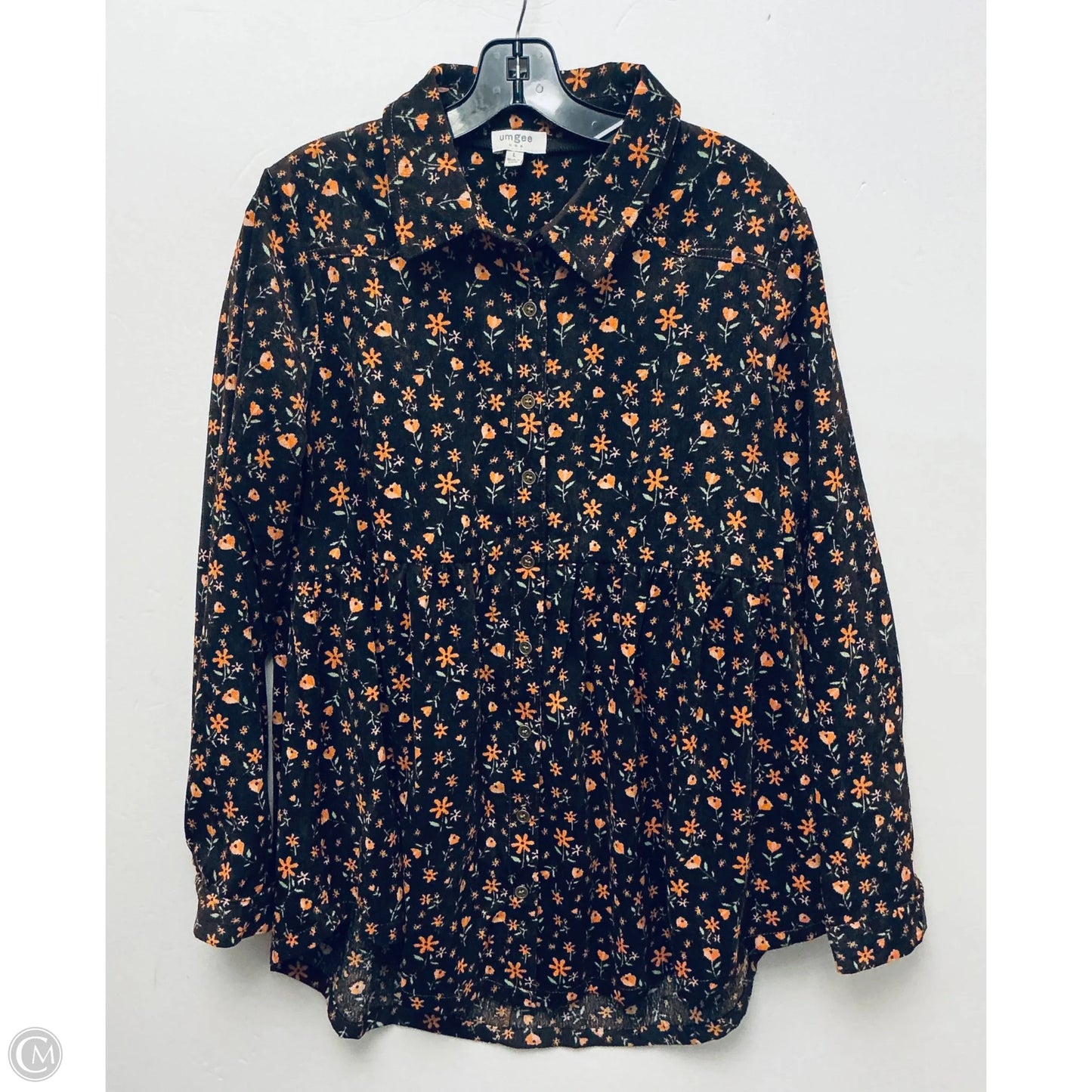 Top Long Sleeve By Umgee In Brown, Size: L