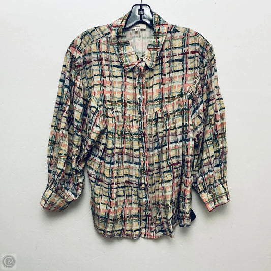 Top Long Sleeve By Entro In Multi-colored, Size: M