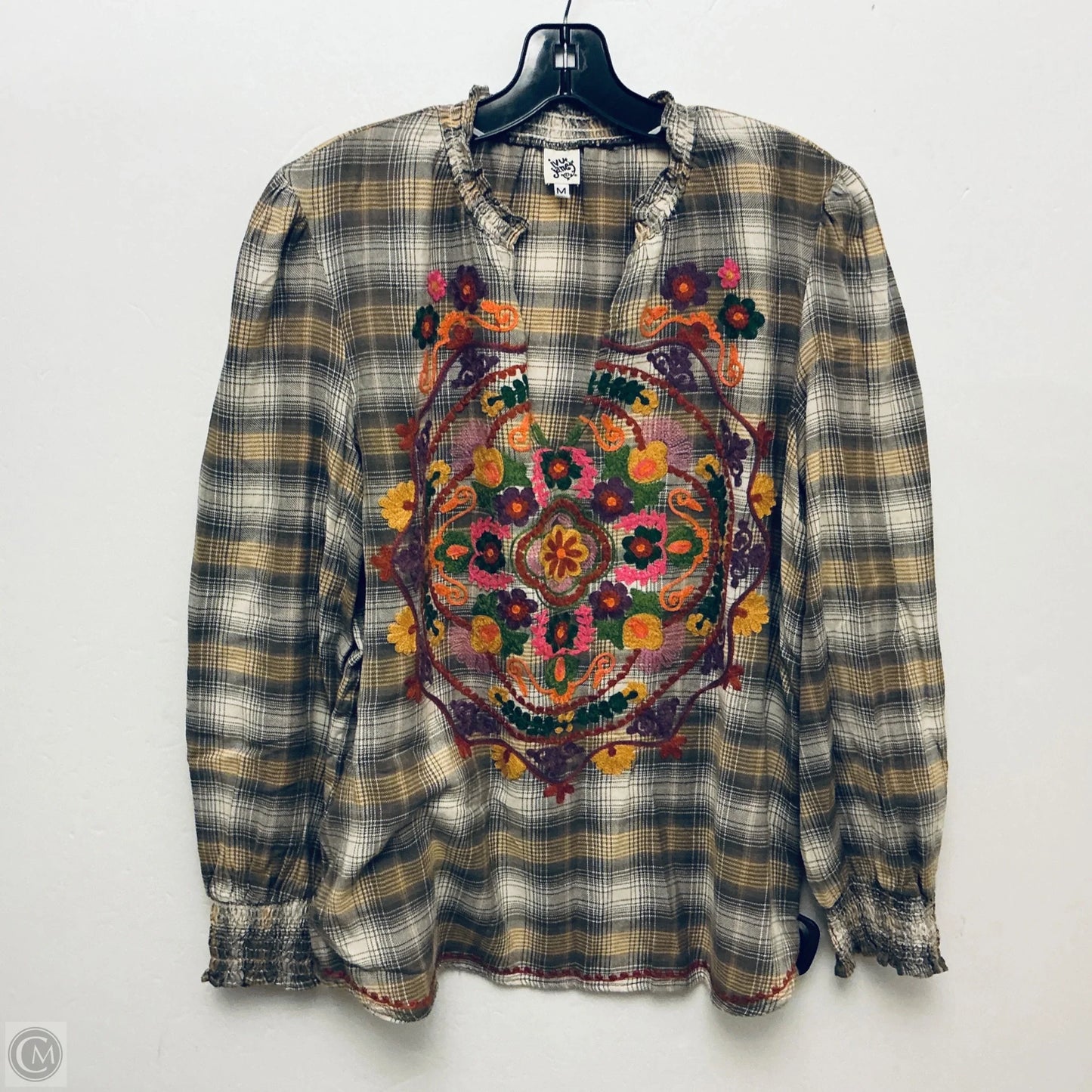 Top Long Sleeve By Ivy Jane In Green, Size: M