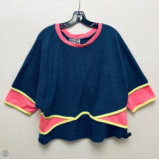 Top Short Sleeve By Bucketlist In Blue, Size: S