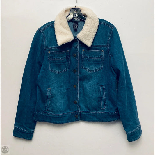 Jacket Denim By Baccini In Blue Denim, Size: M