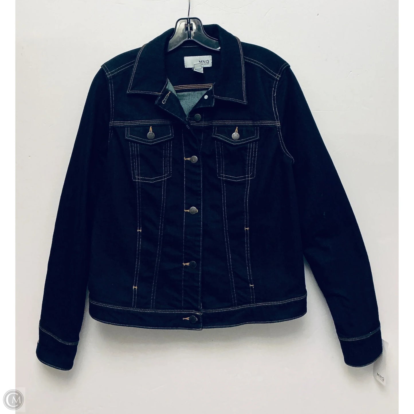 Jacket Denim By Mng In Blue Denim, Size: Xl