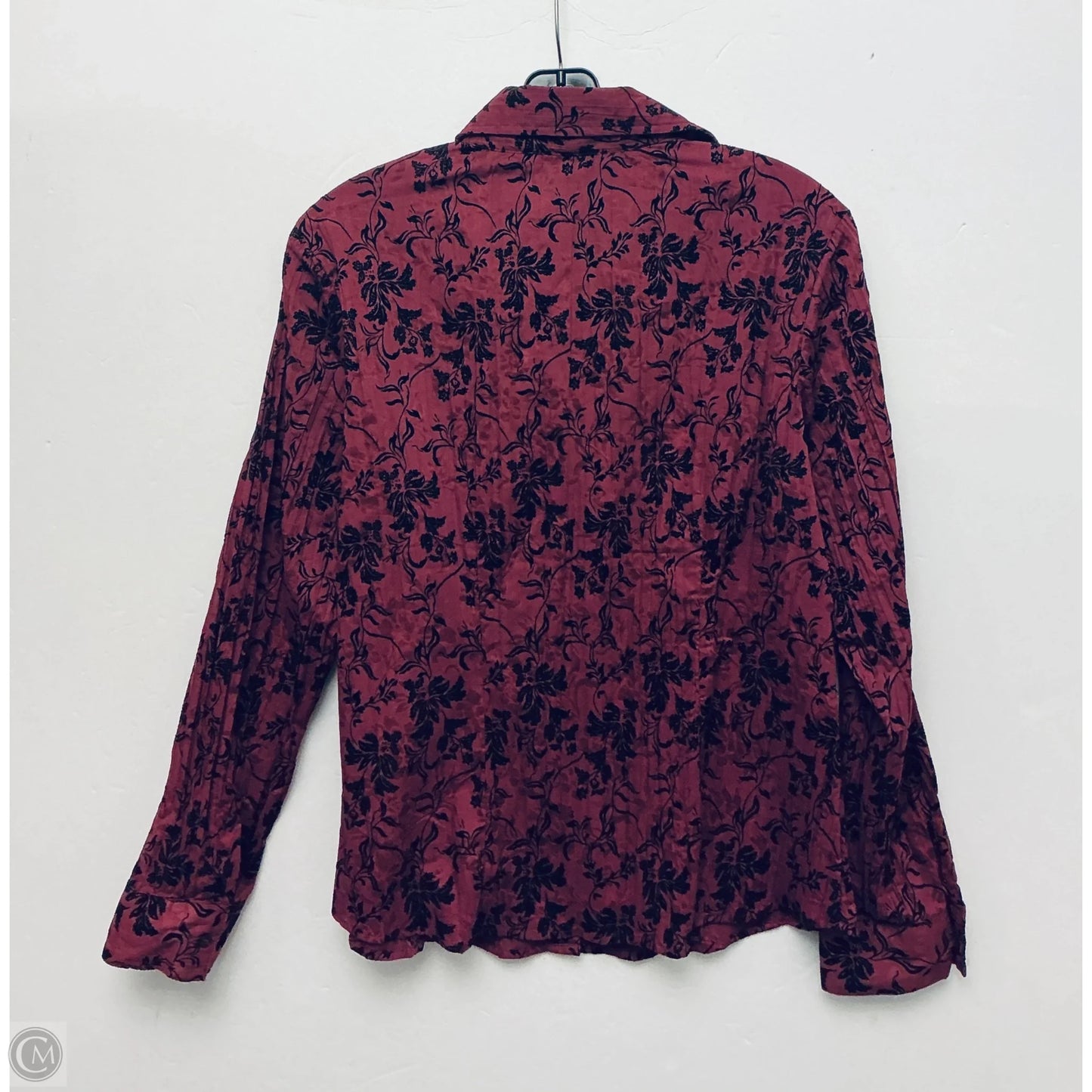 Top Long Sleeve By Antilia Femme In Purple, Size: L