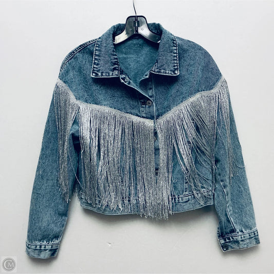 Jacket Denim By Clothes Mentor In Blue Denim, Size: M