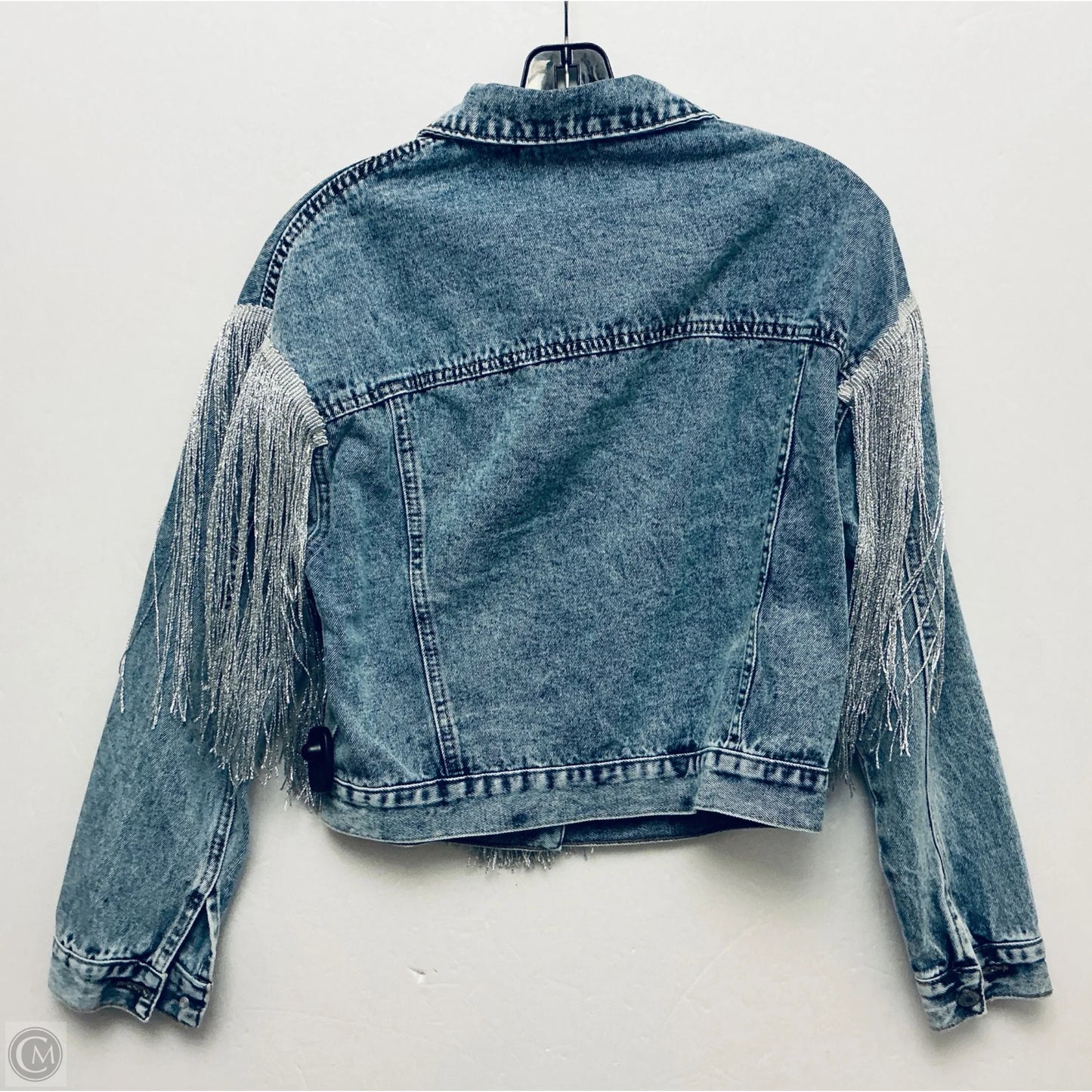Jacket Denim By Clothes Mentor In Blue Denim, Size: M