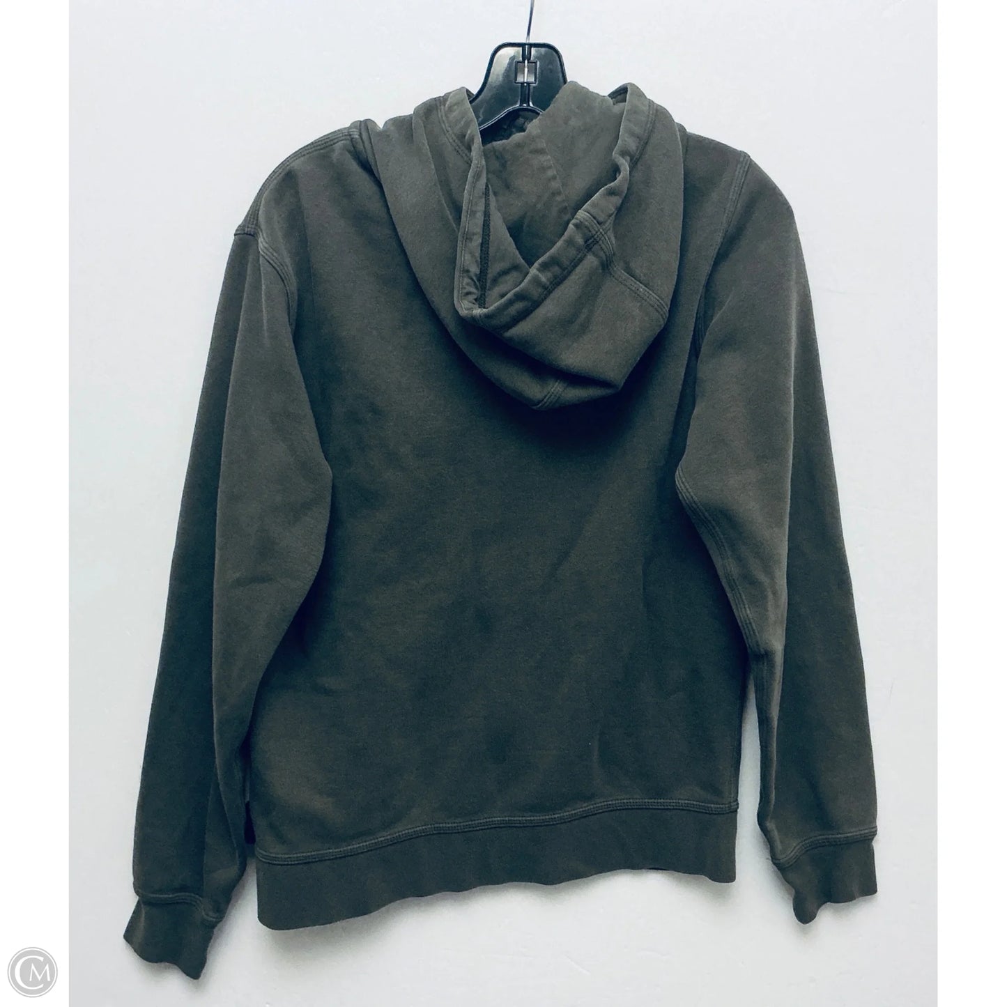 Sweatshirt Hoodie By Nike In Green, Size: M