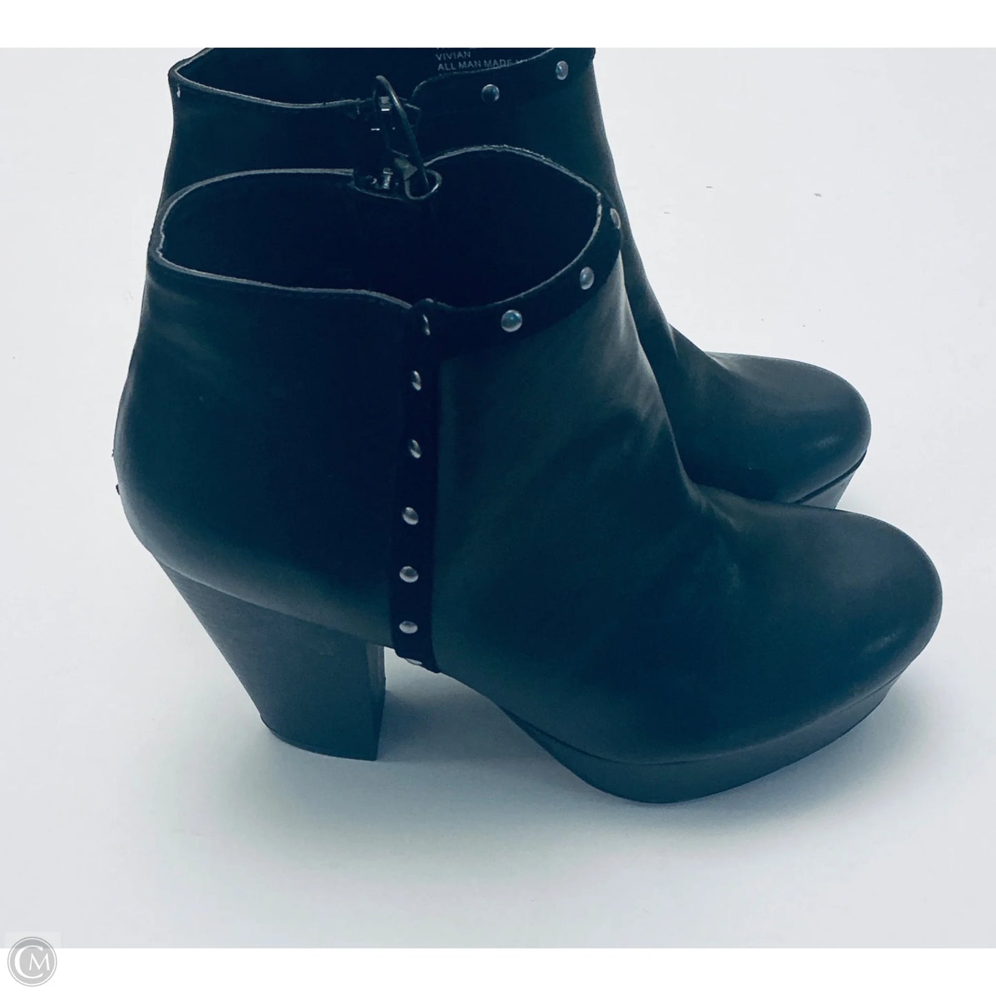 Boots Ankle Heels By Report In Black, Size: 10