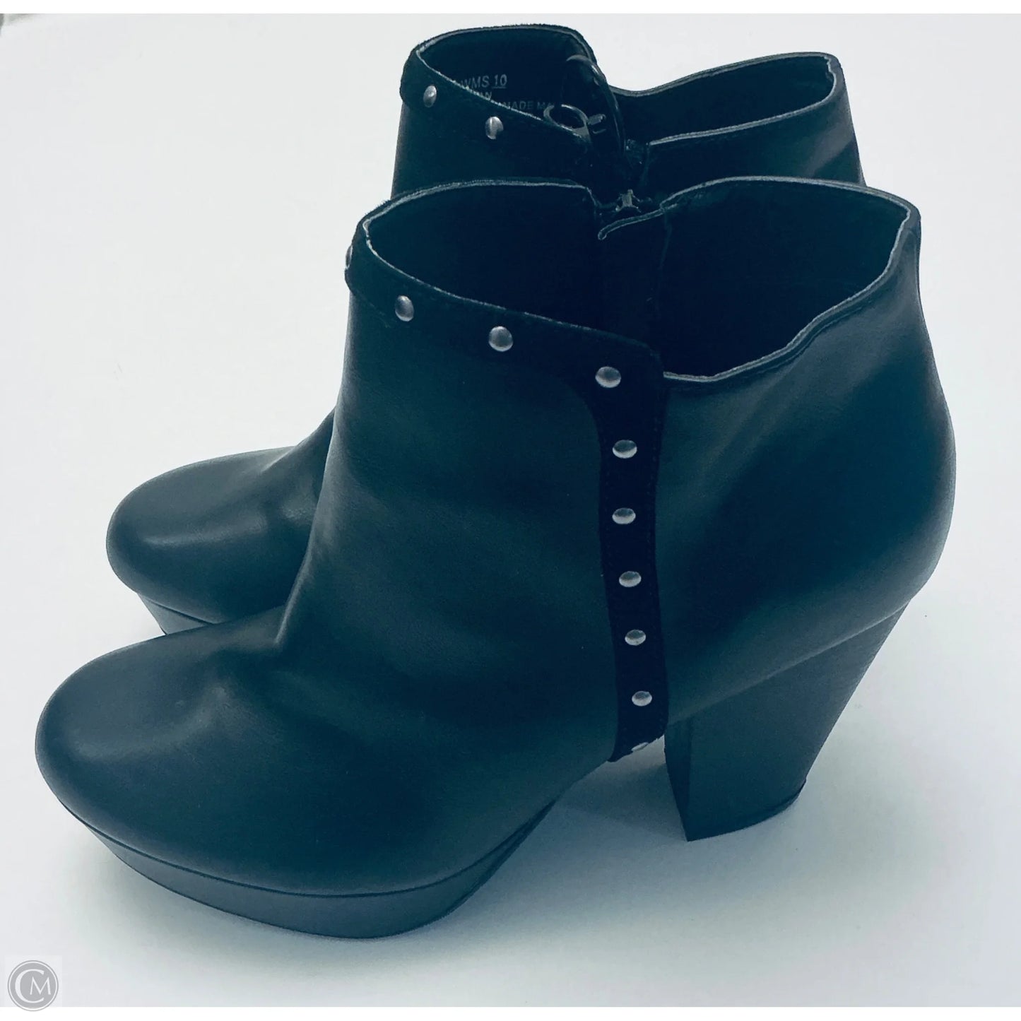 Boots Ankle Heels By Report In Black, Size: 10