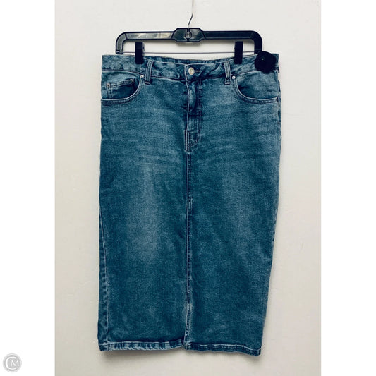 Skirt Maxi By Clothes Mentor In Blue Denim, Size: L