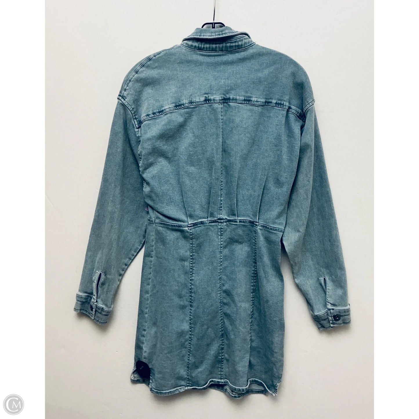 Dress Casual Midi By Free People In Blue Denim, Size: 8