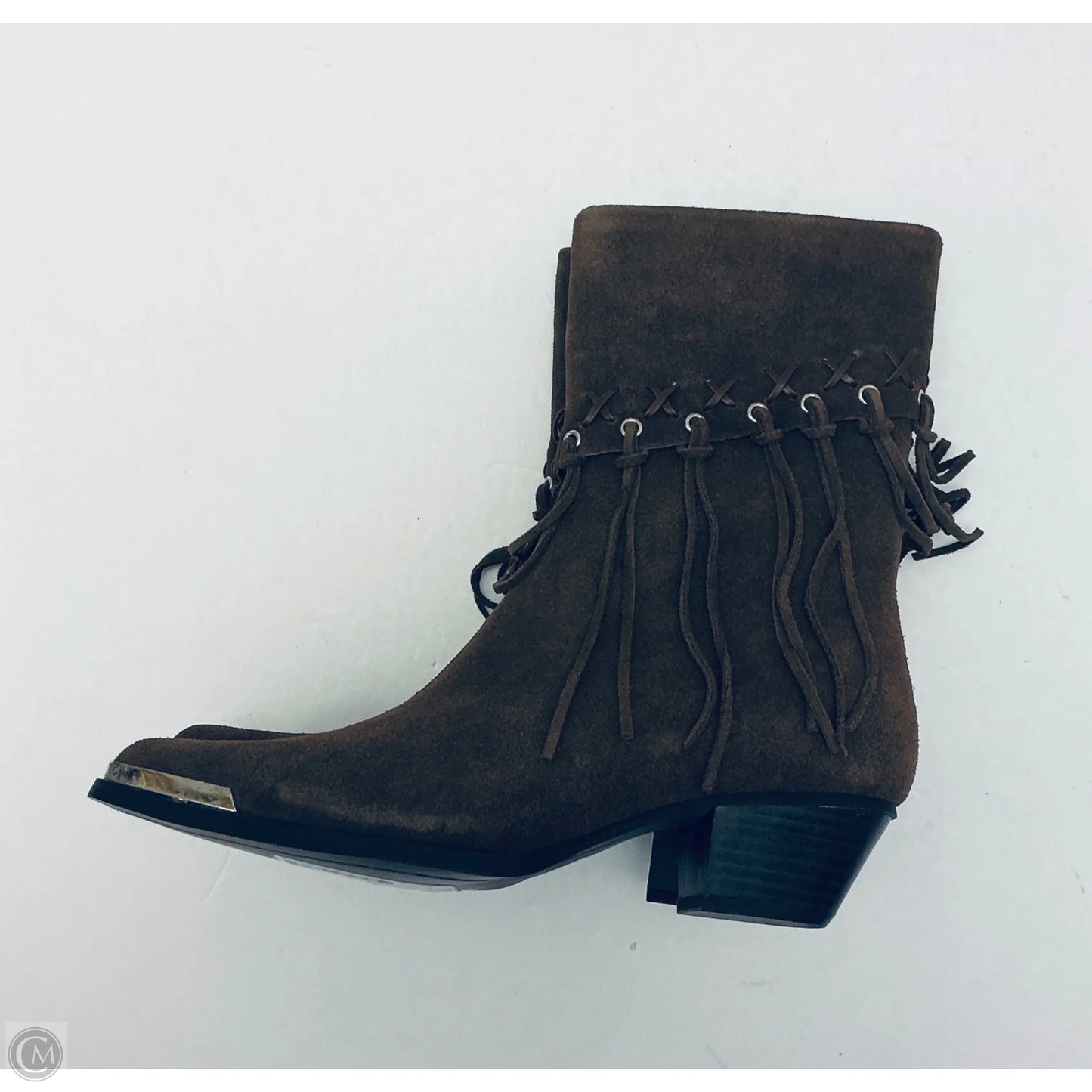 Boots Ankle Leather In Brown, Size: 7