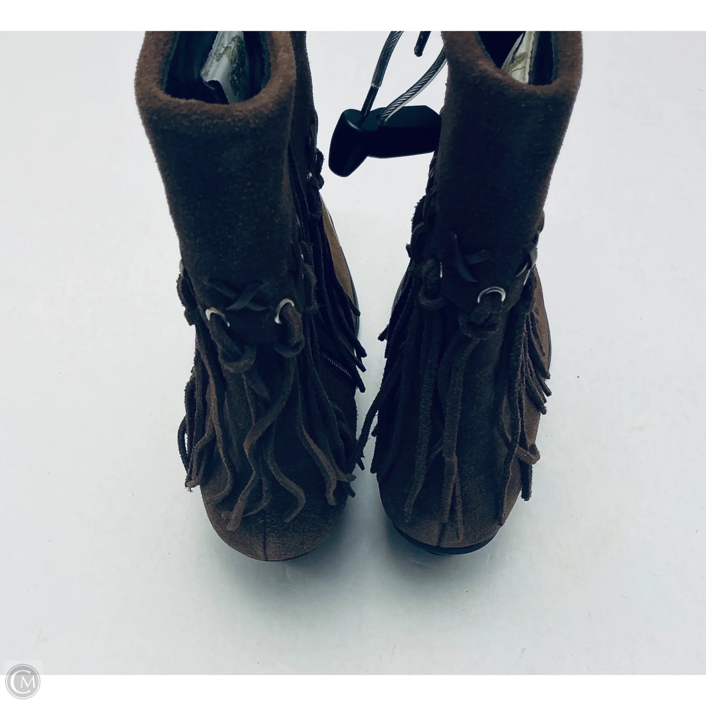 Boots Ankle Leather In Brown, Size: 7