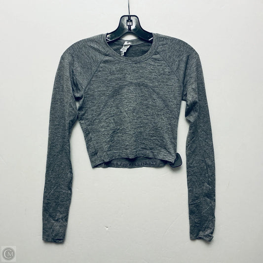 Athletic Top Long Sleeve Crewneck By Lululemon In Grey, Size: M