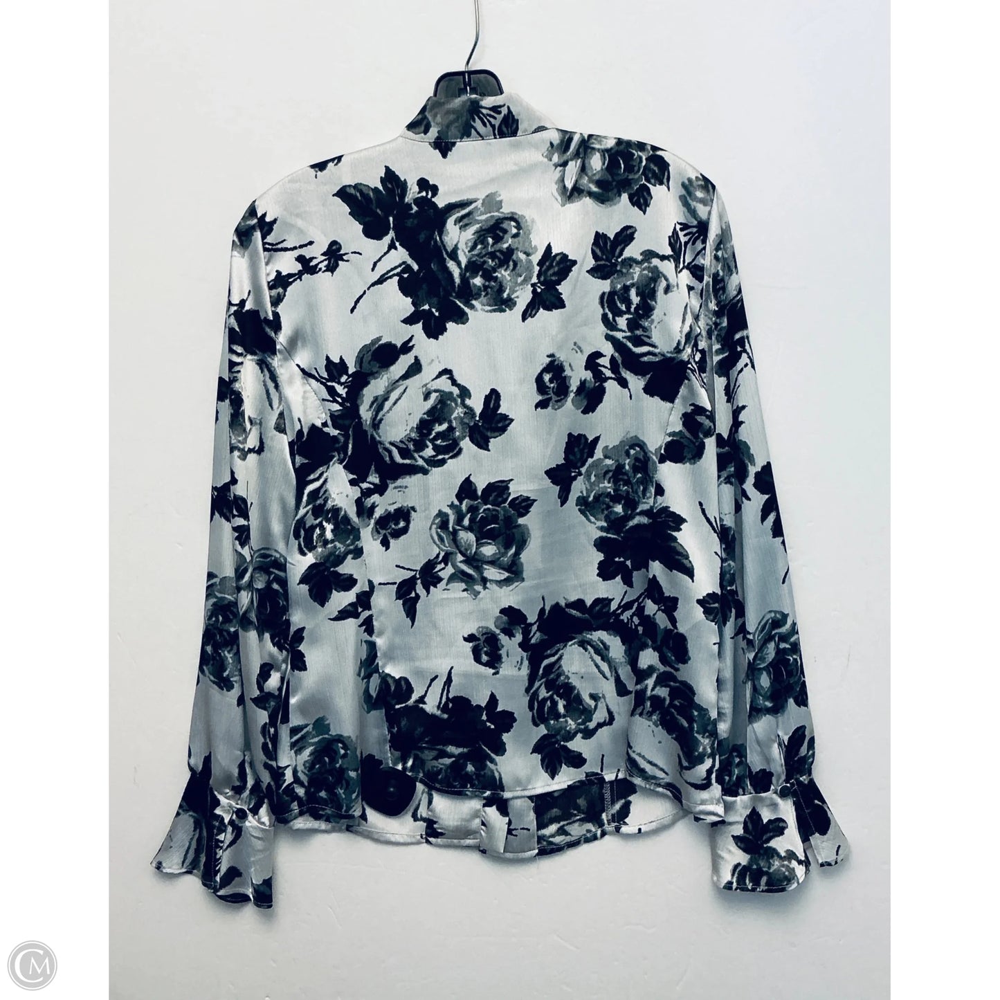 Top Long Sleeve By Jones New York In Grey, Size: M