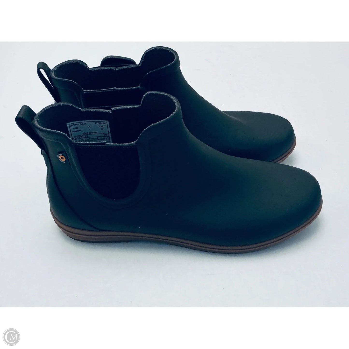 Boots Ankle Flats By Bogs In Black, Size: 9