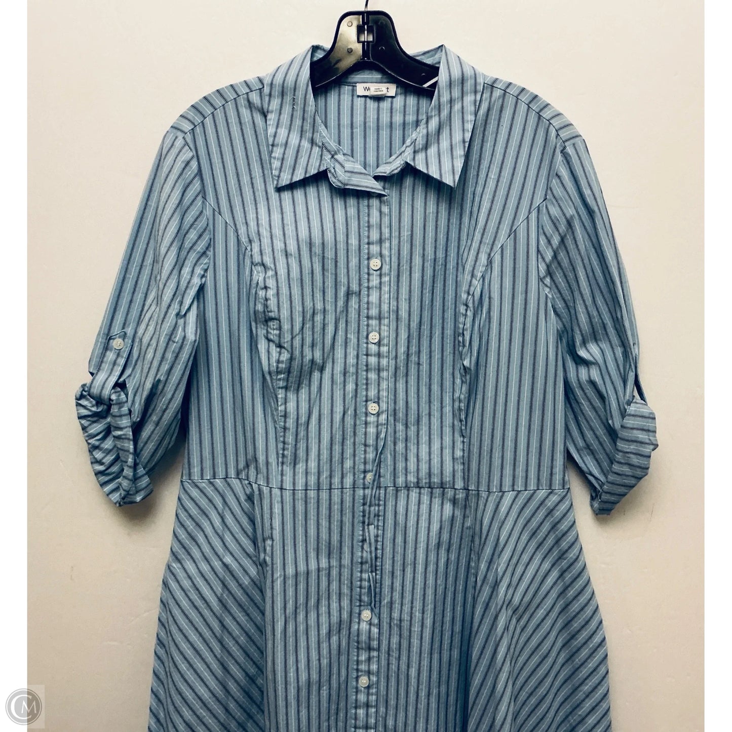 Dress Casual Midi By Westport In Blue, Size: Xl