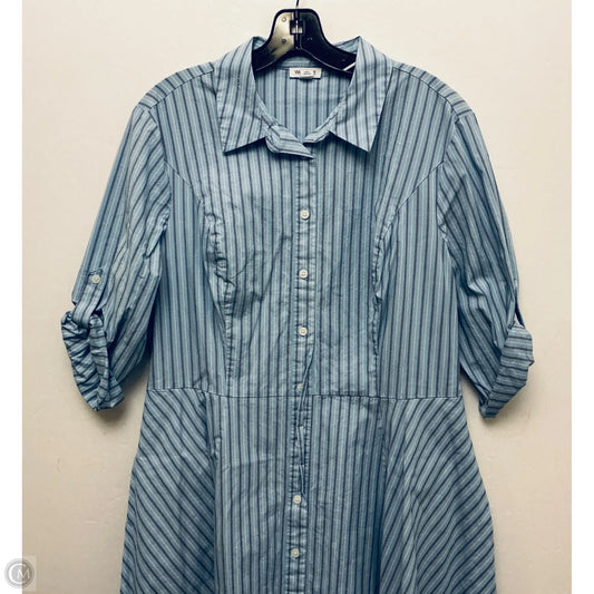 Dress Casual Midi By Westport In Blue, Size: Xl