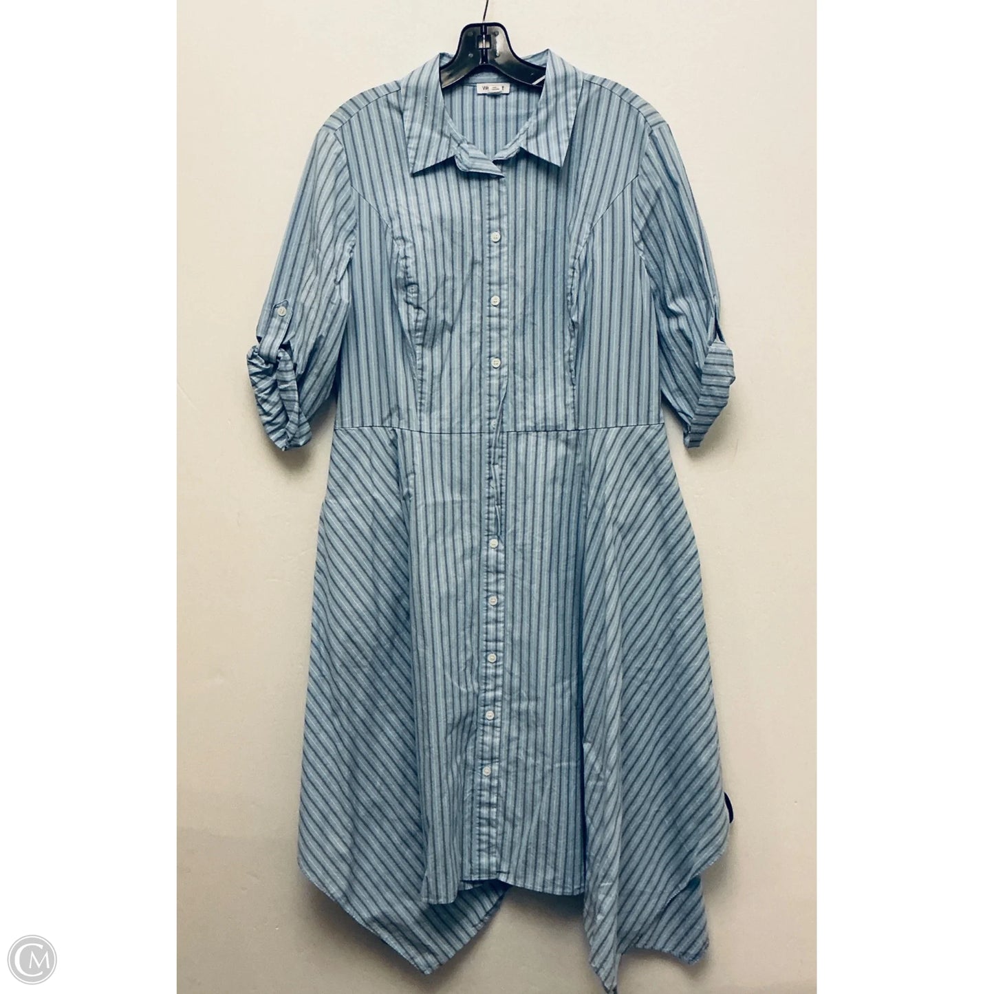 Dress Casual Midi By Westport In Blue, Size: Xl