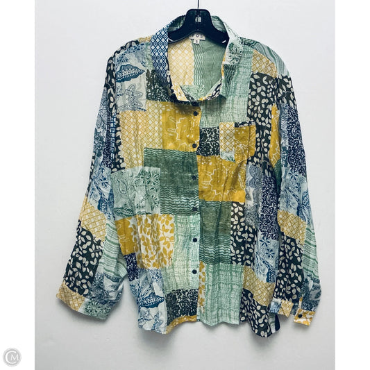 Top Long Sleeve By Pol In Multi-colored, Size: S