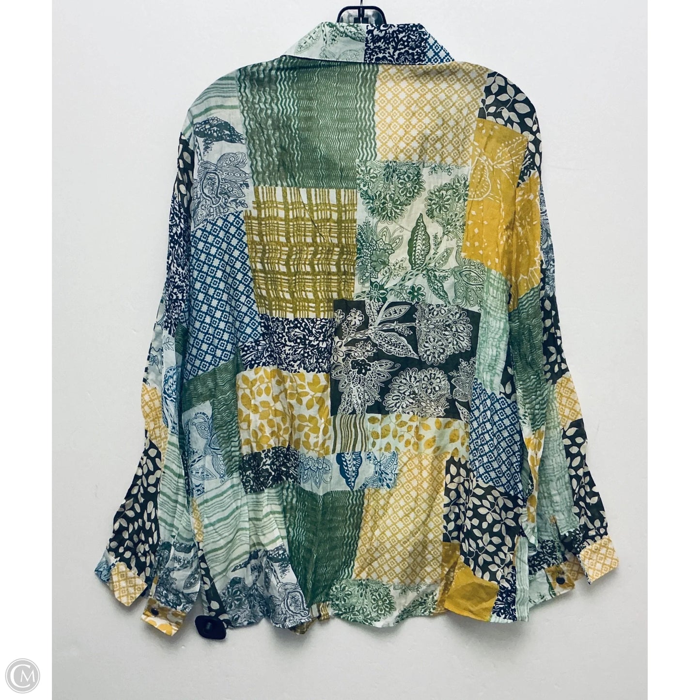 Top Long Sleeve By Pol In Multi-colored, Size: S